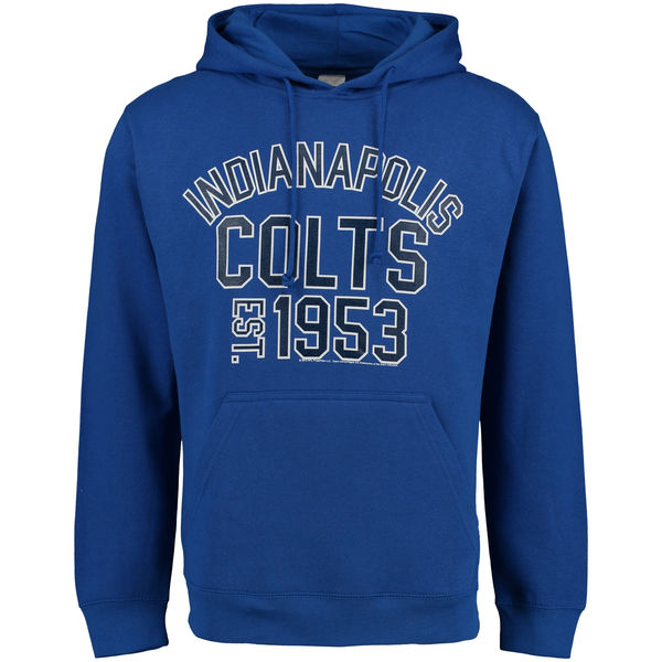 Men Indianapolis Colts End Around Pullover Hoodie Royal->indianapolis colts->NFL Jersey